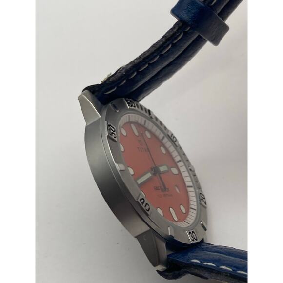 Titan Fast Track Quartz 35MM Watch 656 SFA - 100m WR - All Steel - New Battery - Picture 9 of 11